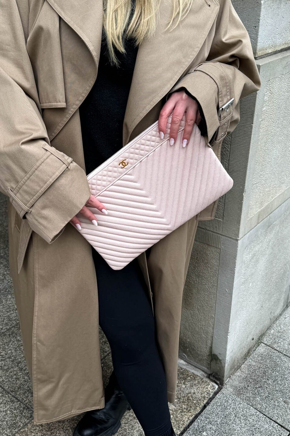 Chanel Clutch in Puderrosa