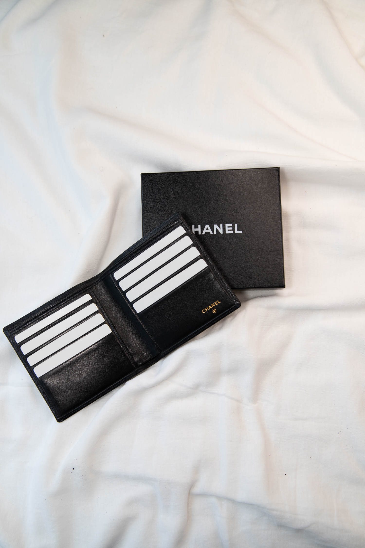 Vintage Chanel Portemonnaie in Schwarz