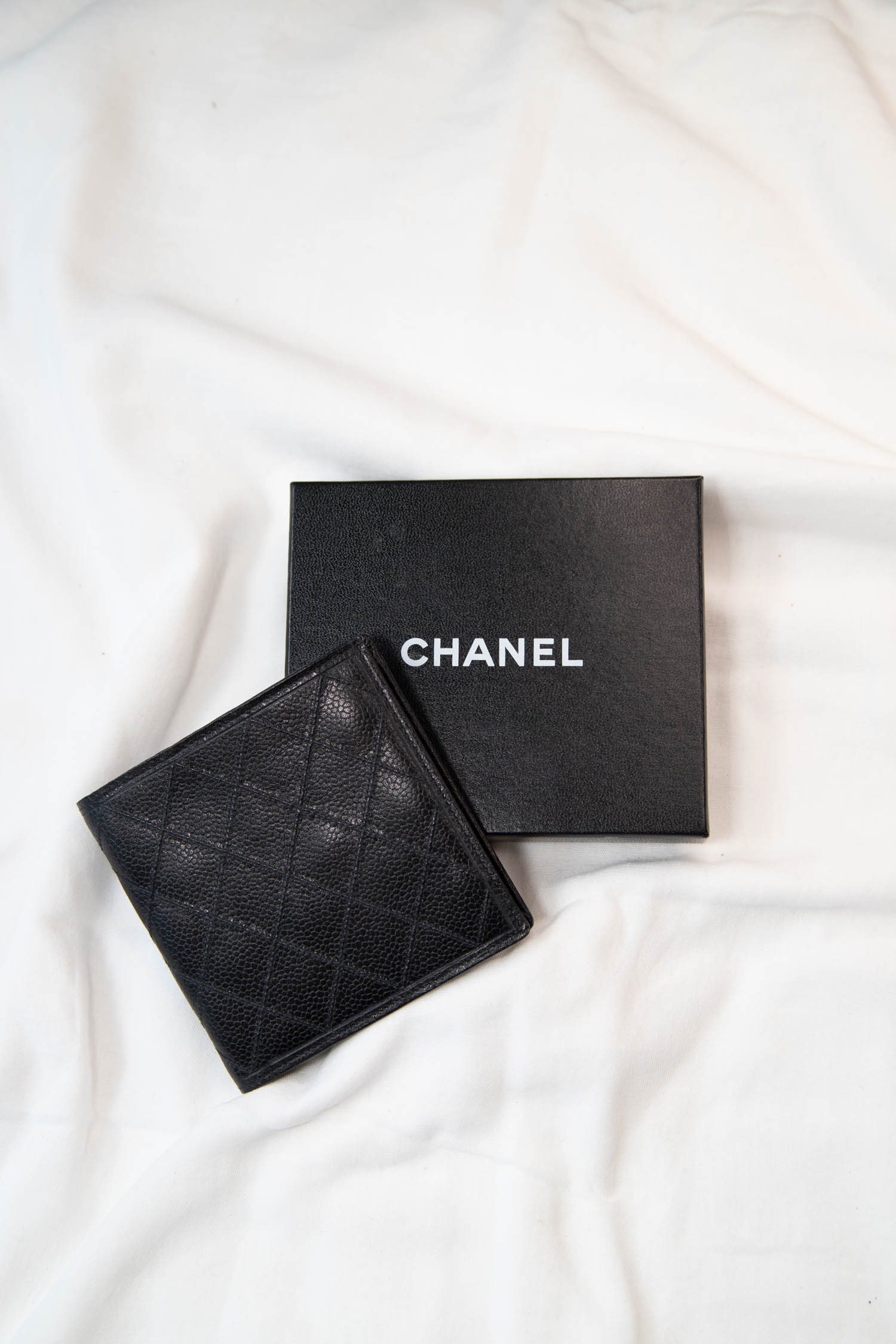 Vintage Chanel Portemonnaie in Schwarz