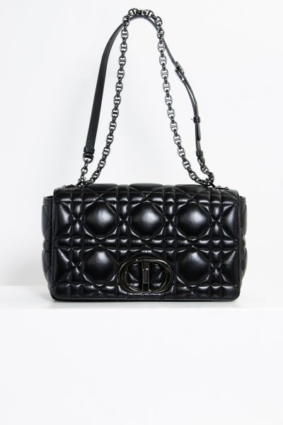 Dior "Caro Macrocannage" Leder Umhängetasche