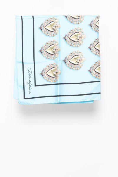 Dolce & Gabbana Tuch in Hellblau mit Print