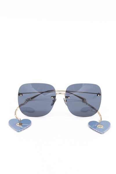 Gucci Sonnenbrille mit Herzanhänger
