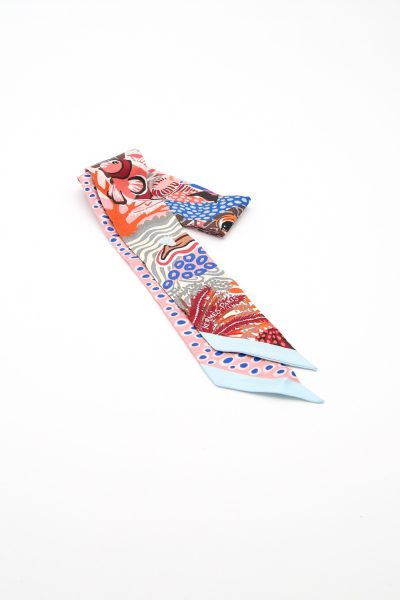 Hermès Twilly Guépards Bandana mit Unterwassermotiv