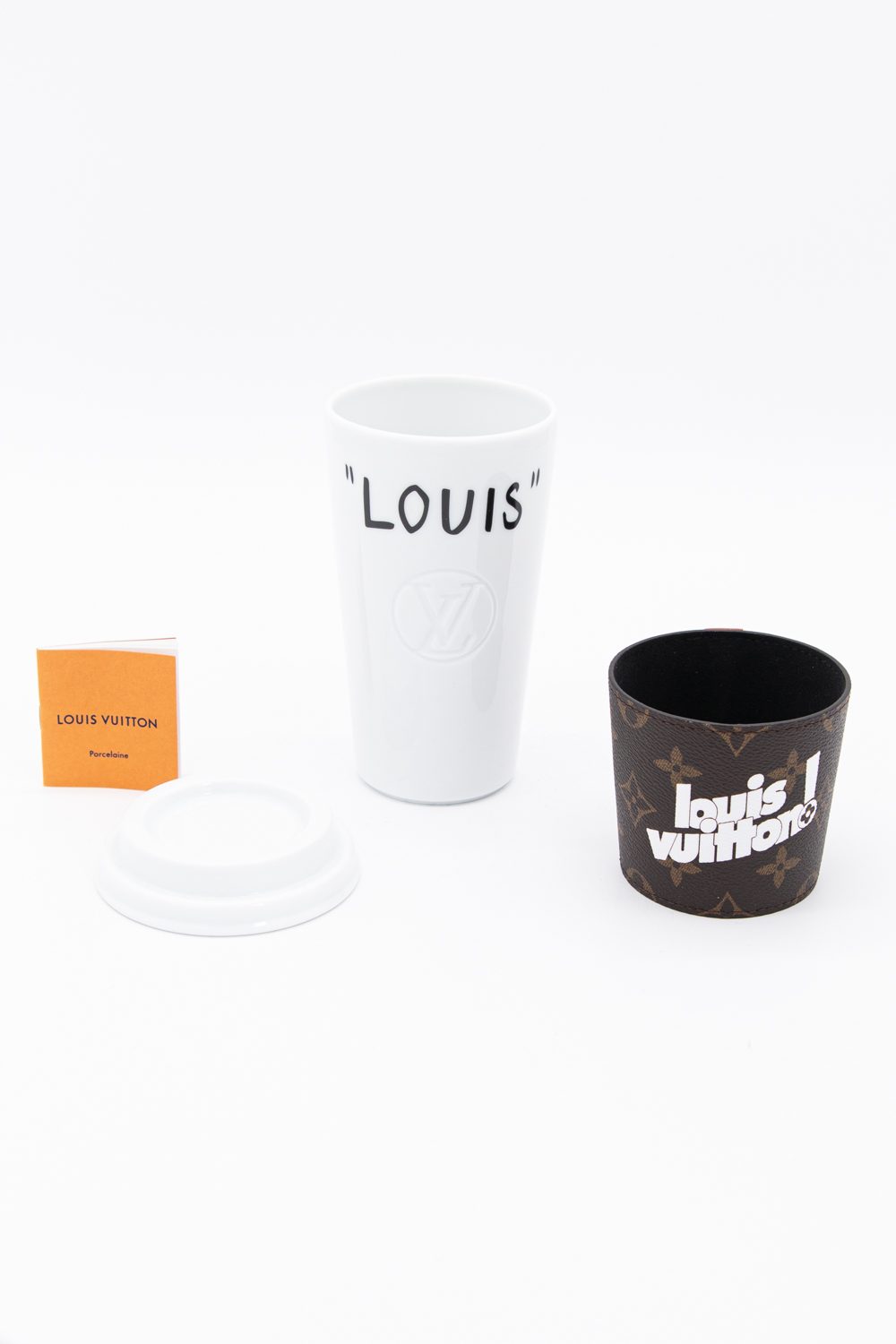 Louis Vuitton Kaffeebecher aus Porzellan in Weiß