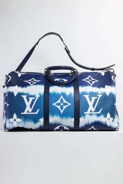 Louis Vuitton "Keepall 50" Limited Edition in blau