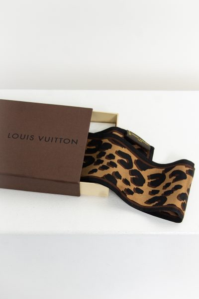 Louis Vuitton Twilly mit Leopardenmuster