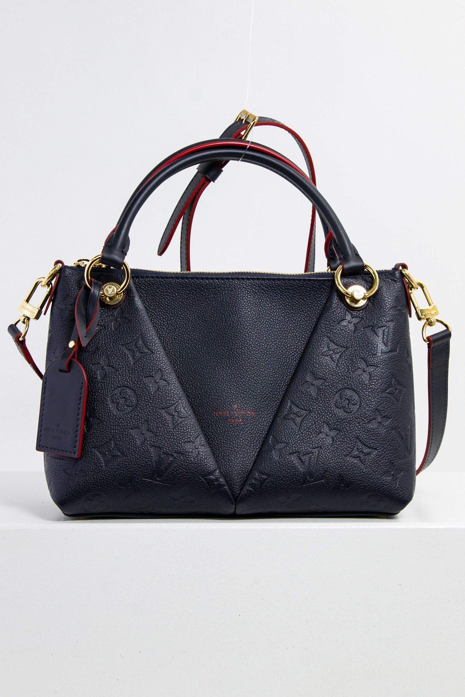Louis Vuitton "V-Tote-Bag" Umhängetasche in dunkelblau