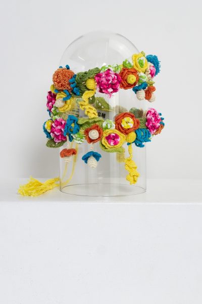 MSGM gehäkelter Gürtel mit Blumen