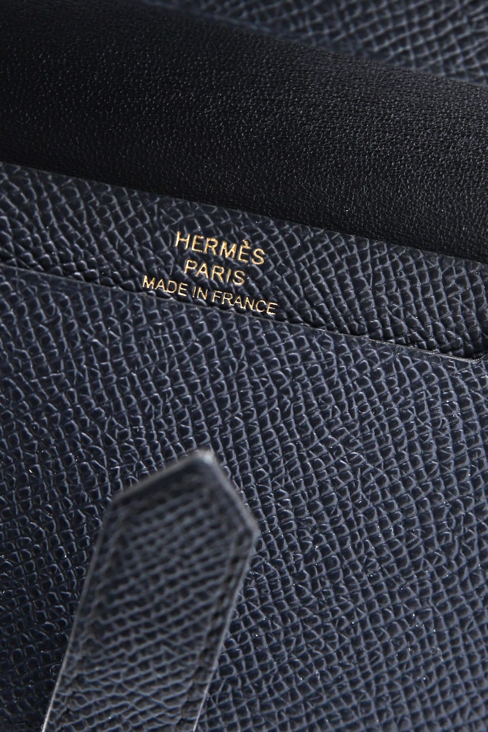 Hermès "Béarn" Kartenetui in Dunkelblau