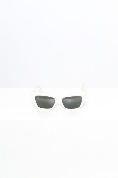 Saint Laurent "Mica" Sonnenbrille in Weiß