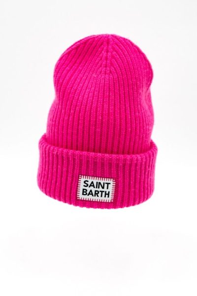 Saint Barth Strickmütze in Pink