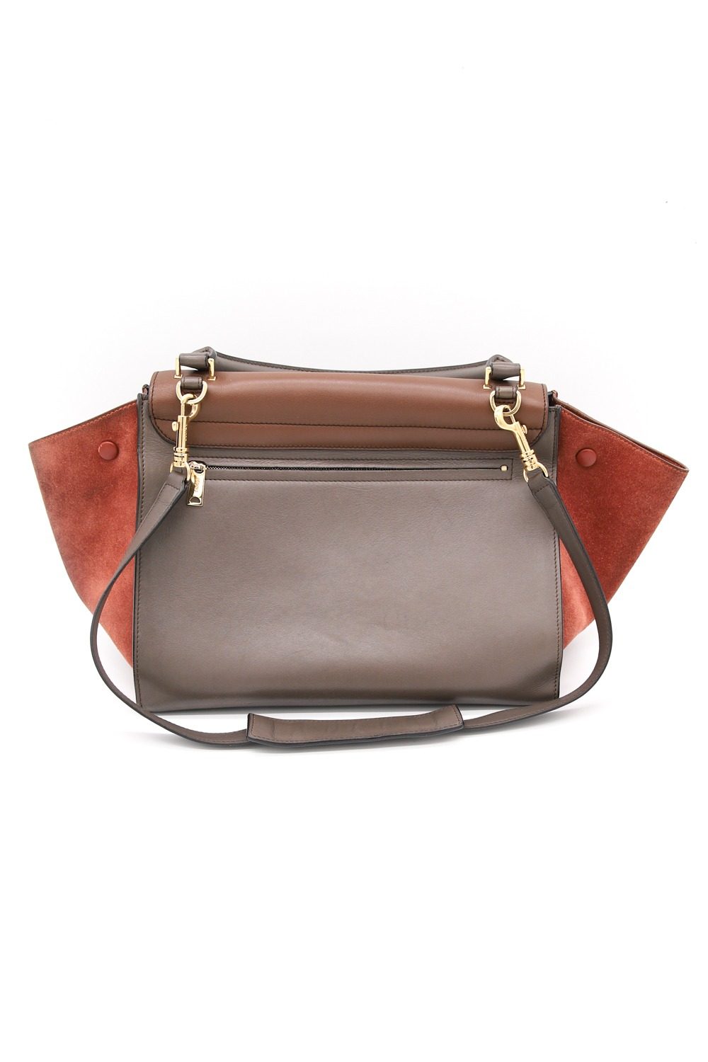 Thumbnail of http://Celine%20Trapeze%20Tasche%20in%20Braun%20und%20Grau