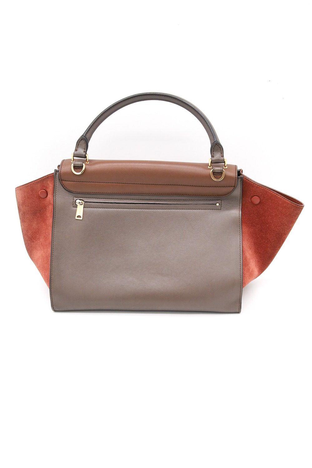 Thumbnail of http://Celine%20Trapeze%20Tasche%20in%20Braun%20und%20Grau