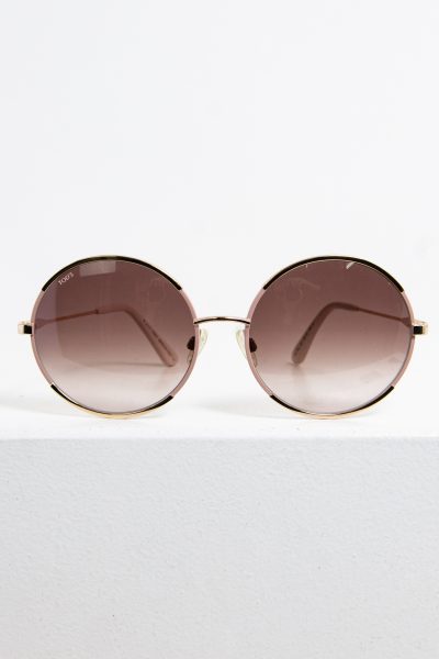 Tod's runde Sonnenbrille in rosa