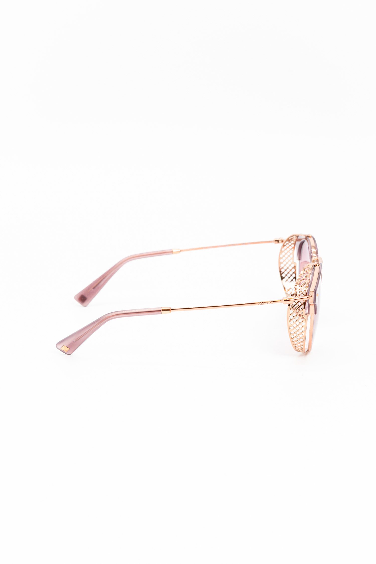 Valentino runde Sonnenbrille in Violett