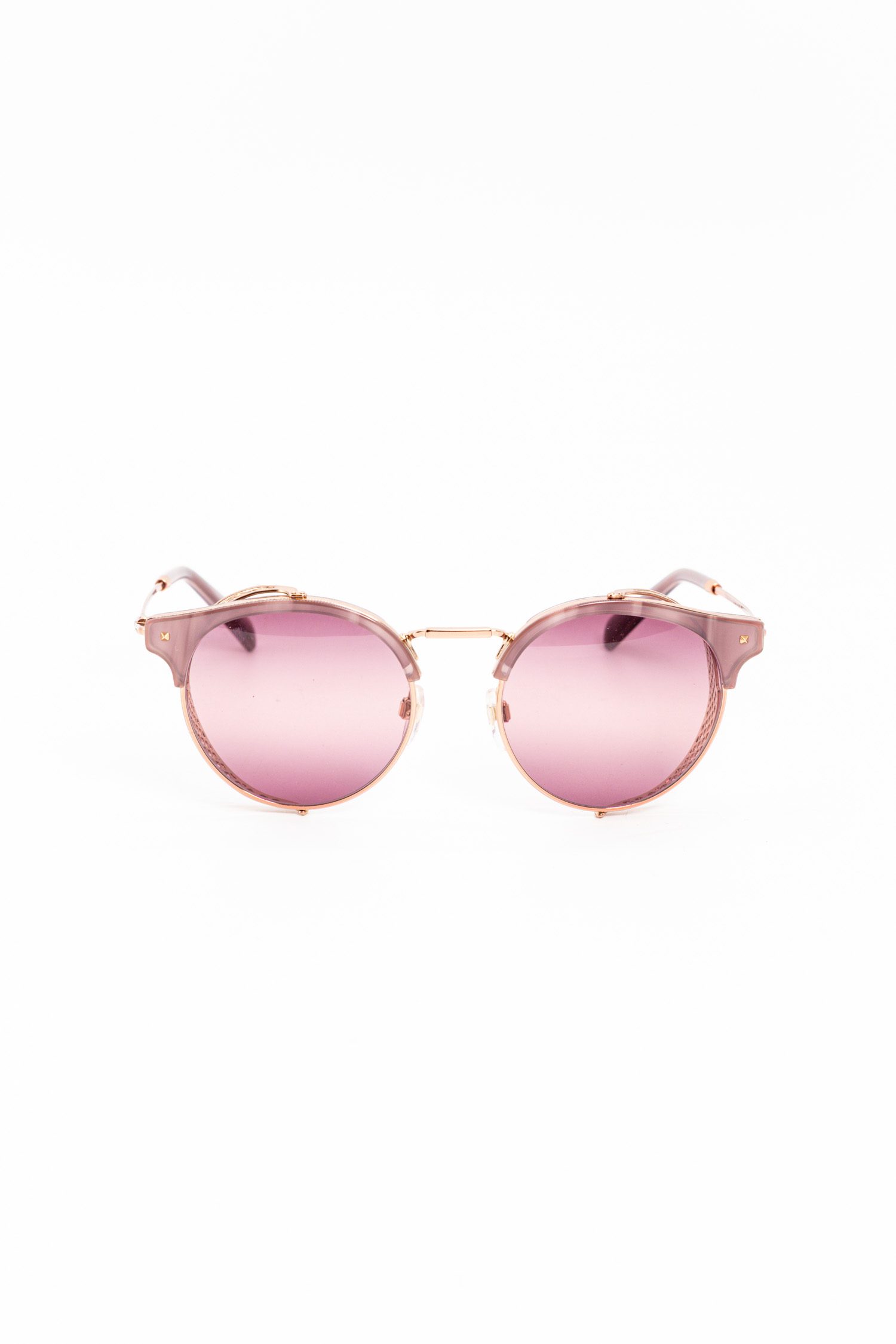 Valentino runde Sonnenbrille in Violett