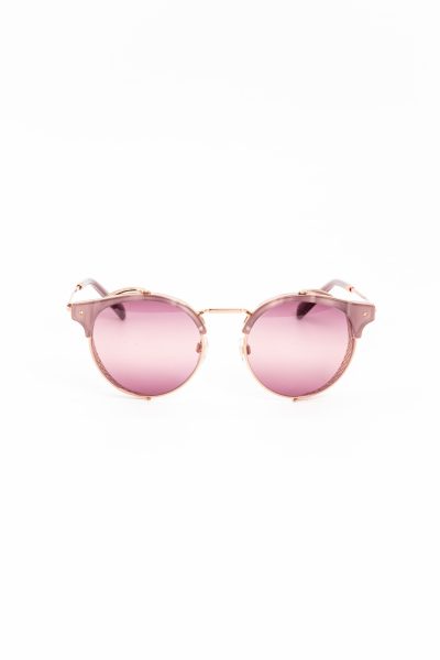 Valentino runde Sonnenbrille in Violett