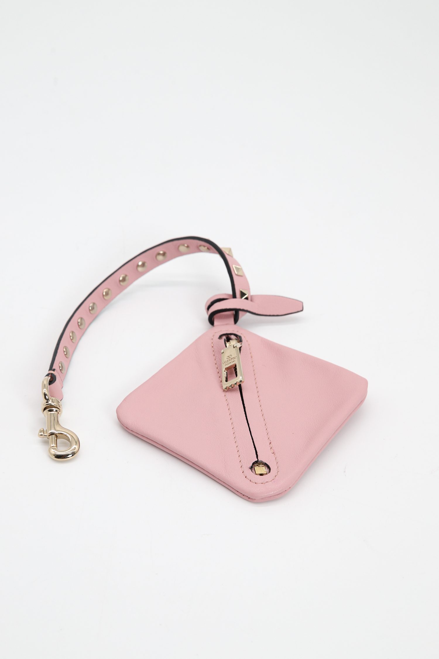 Valentino Taschenschmuck in Rosa und Silber