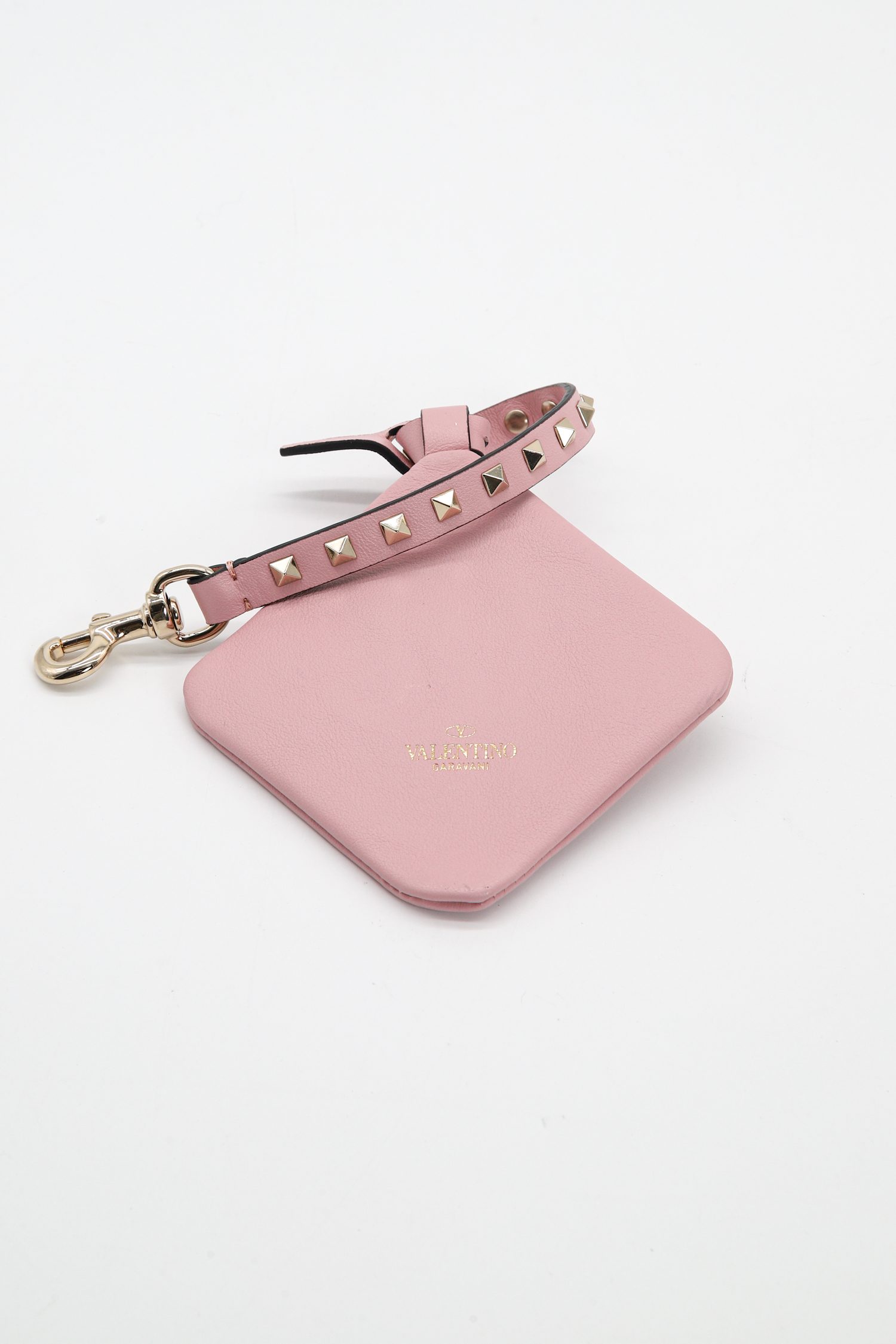 Valentino Taschenschmuck in Rosa und Silber