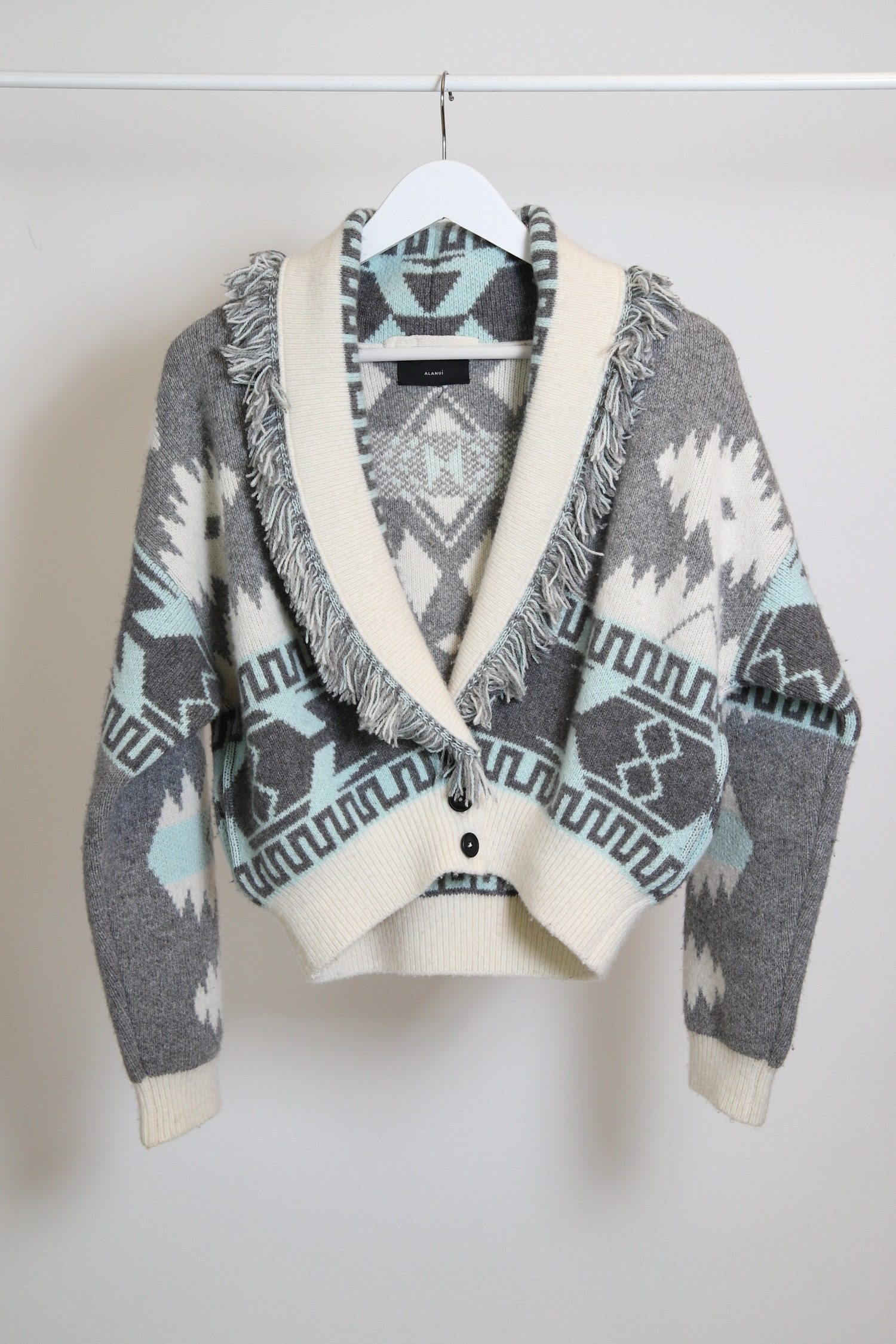 Thumbnail of http://Alanui%20Icon%20Jacquard%20Cardi-Bomber%20Strickjacke