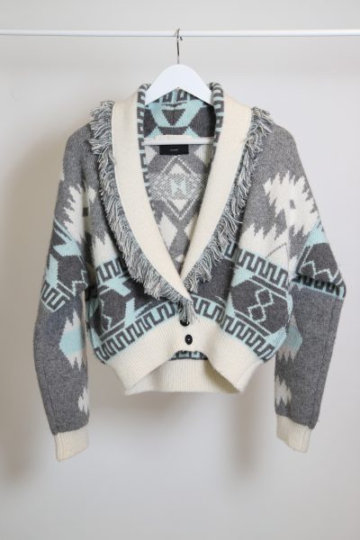 Alanui "Icon Jacquard Cardi-Bomber" Strickjacke