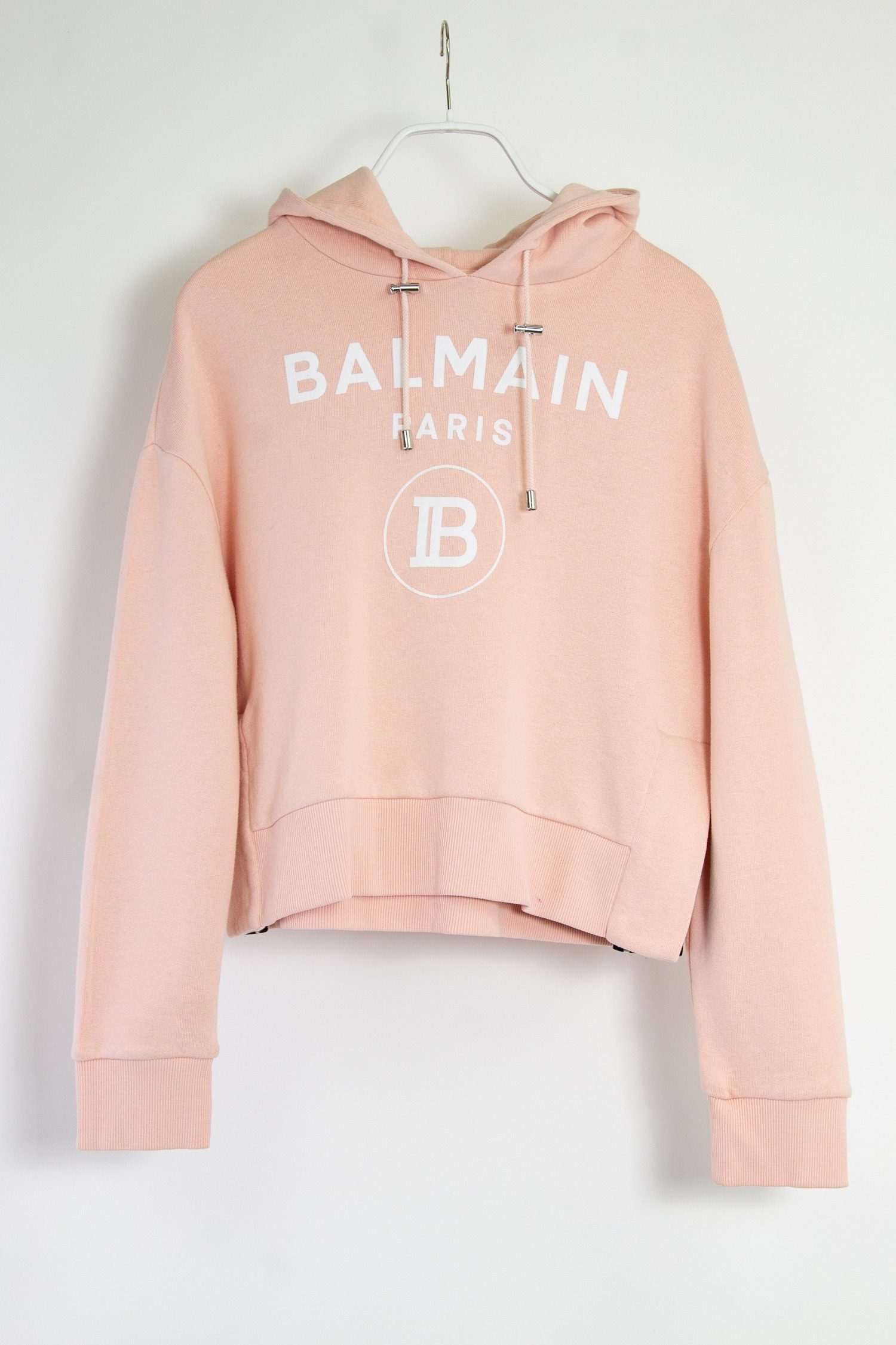 Thumbnail of http://Balmain%20Hoodie%20mit%20Kordelzug%20in%20hellrosa