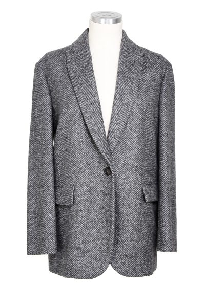 Brunello Cucinelli Wollblazer in Grau