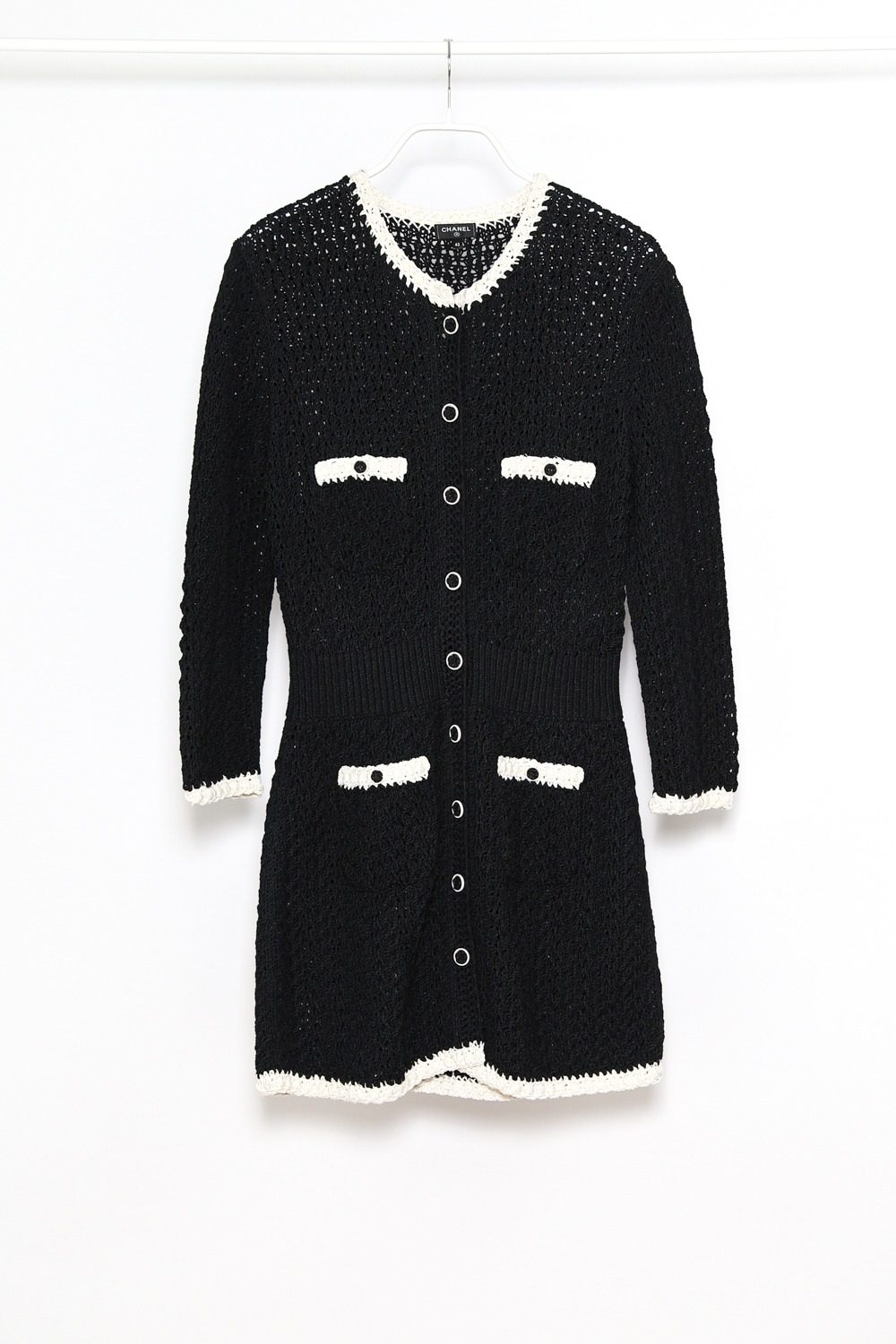 Thumbnail of http://Chanel%20Midikleid%20in%20Navy%20gehäkelt