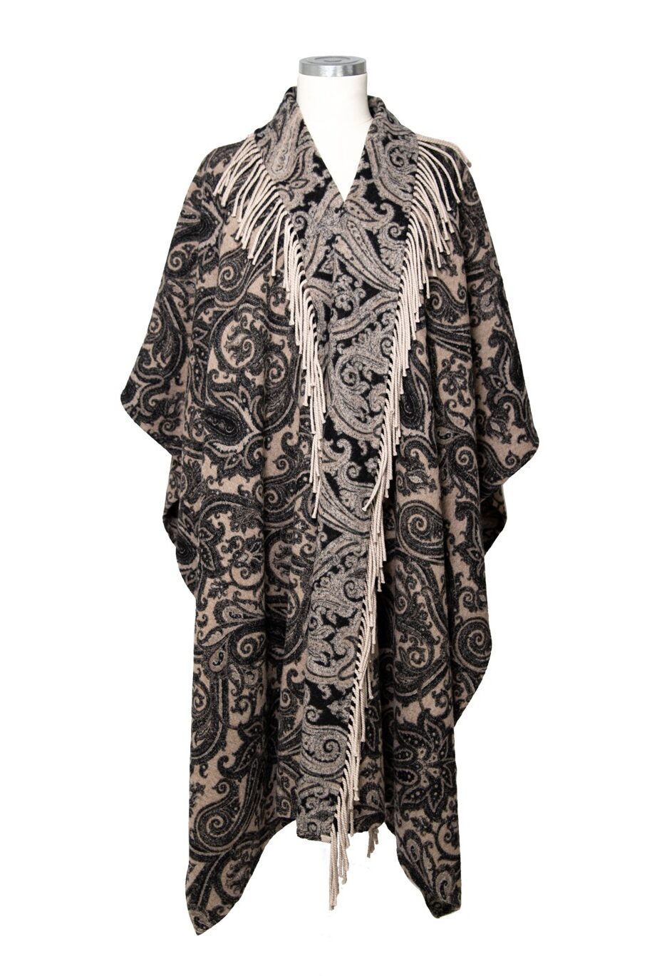 Thumbnail of http://Etro%20Cape%20mit%20Fransen%20in%20Paisley-Muster%20in%20Beige