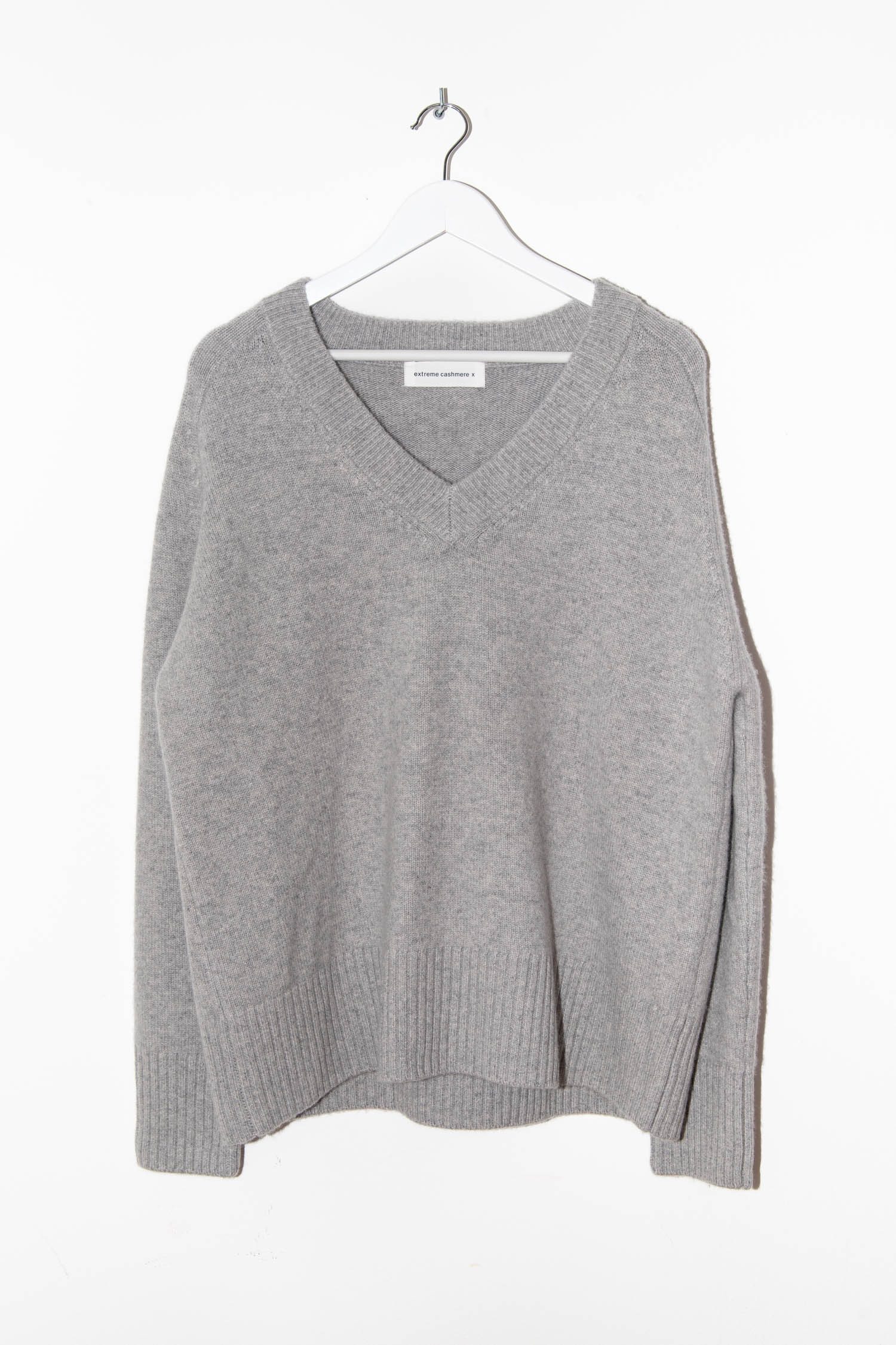 Extreme Cashmere Strickpullover in Hellgrau