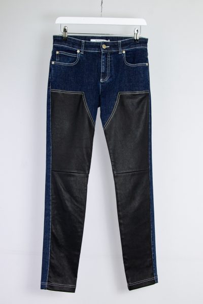 Givenchy Jeans-Hose mit Lederbesatz
