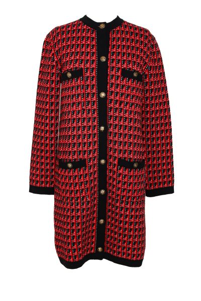 Gucci Strickjacke in Rot und Schwarz