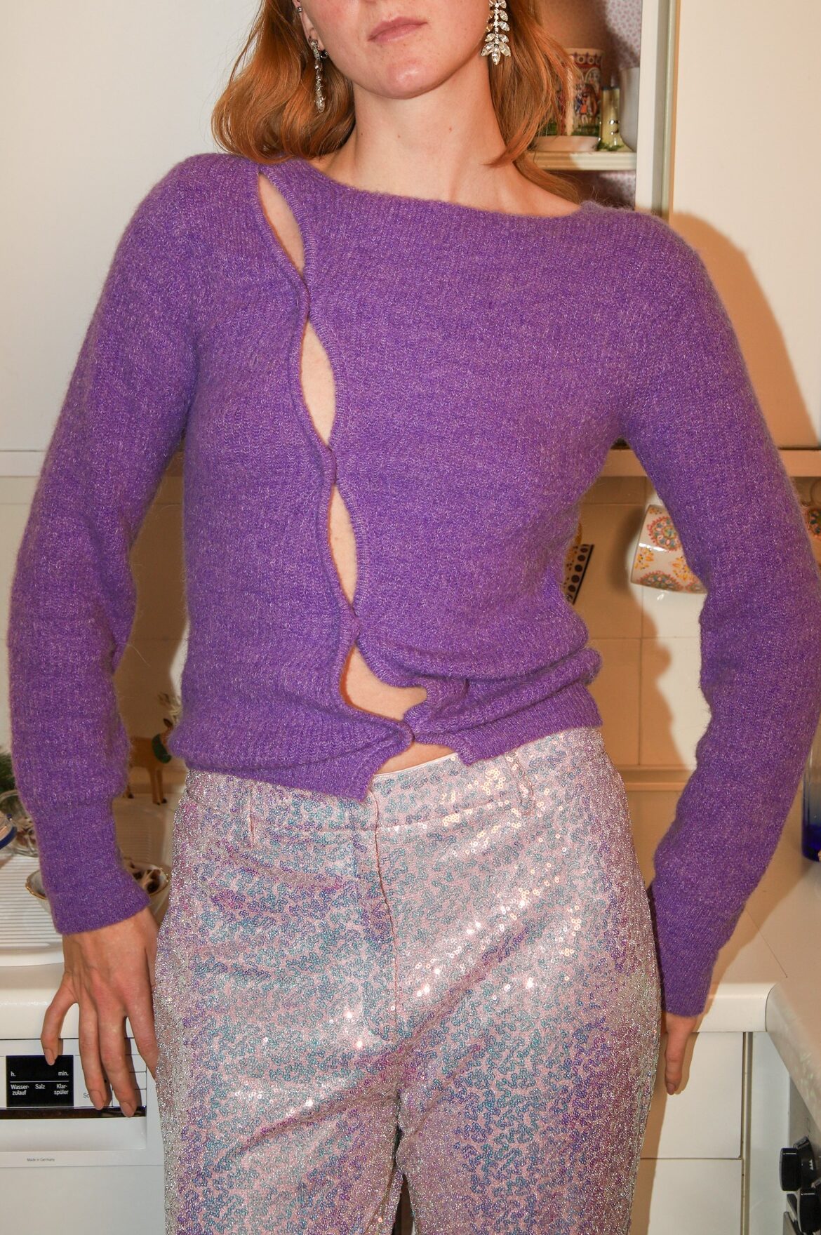 Thumbnail of http://Jacquemus%20Le%20Maille%20Pau%20Cardigan%20in%20Violett