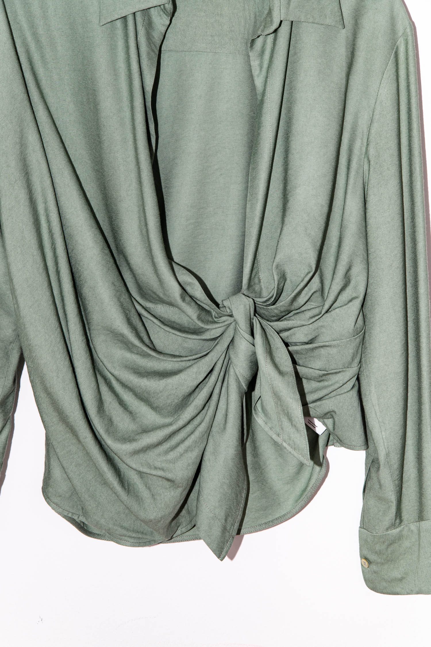 Jacquemus "Le Raphia" Bluse in Grün