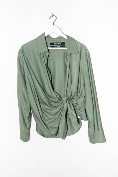 Jacquemus "Le Raphia" Bluse in Grün