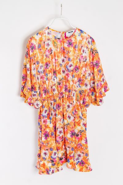 MSGM Pailletten-Kleid mit Blumenprint