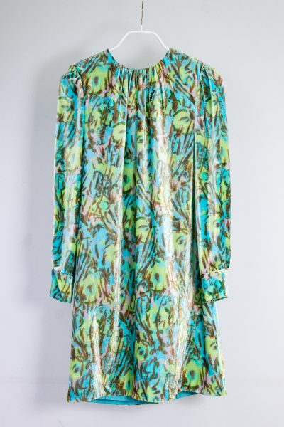 Prada Midi-Kleid aus geblümtem Samt