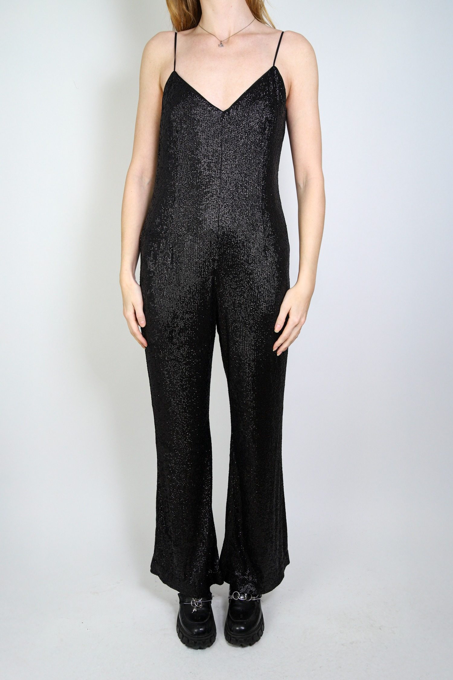 Thumbnail of http://Rachel%20Zoe%20Jumpsuit%20mit%20Pailletten%20in%20Schwarz