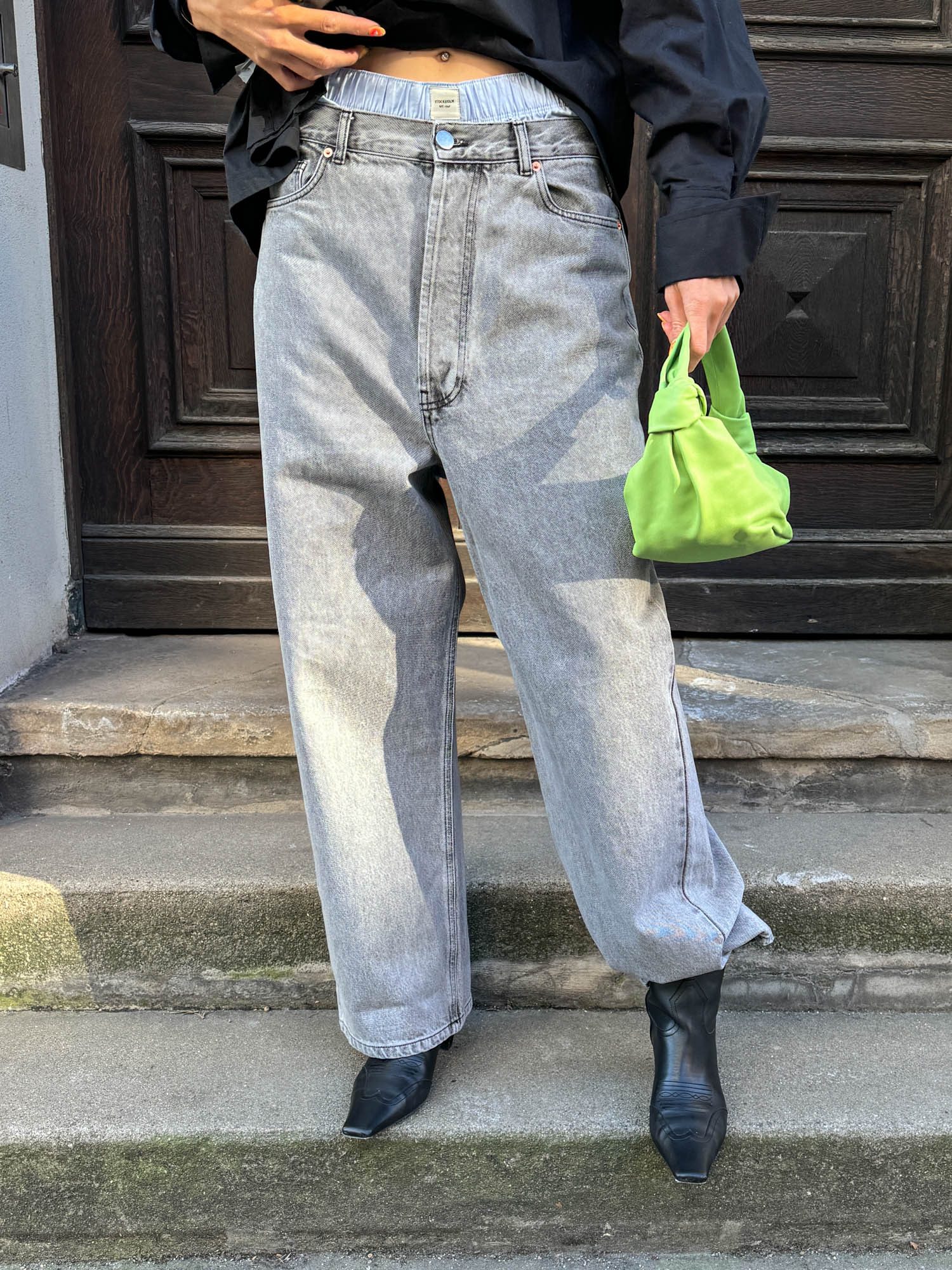 Raey wide Jeans in Grau