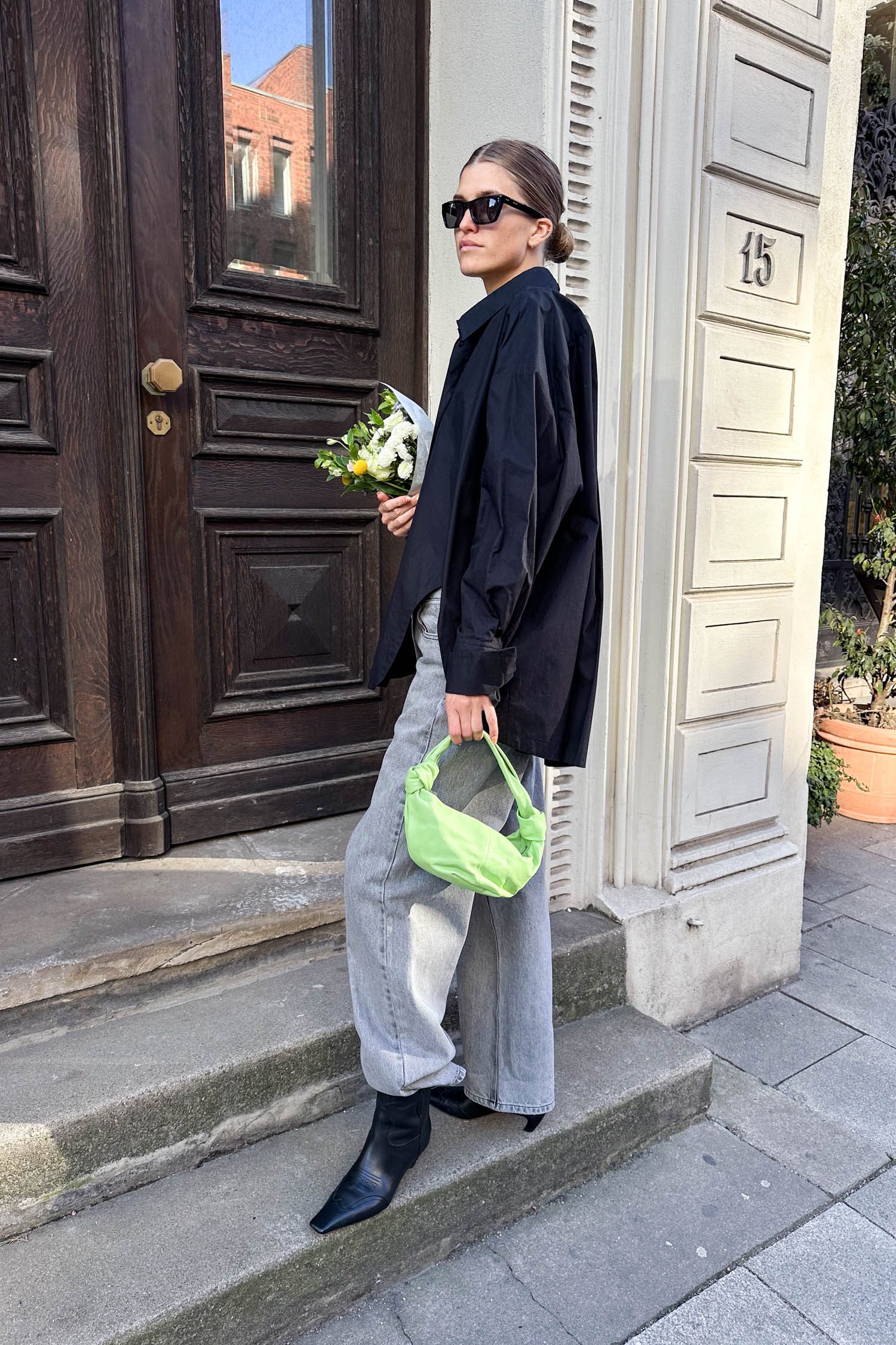 Raey wide Jeans in Grau