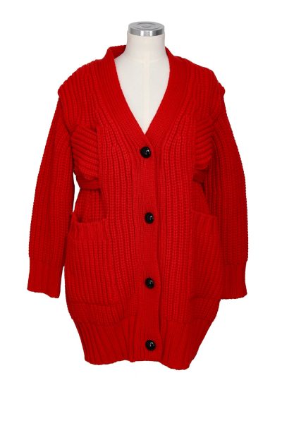 Sacai Strickjacke in Rot