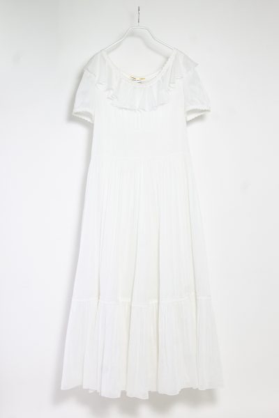 Saint Laurent langes Sommerkleid in weiß