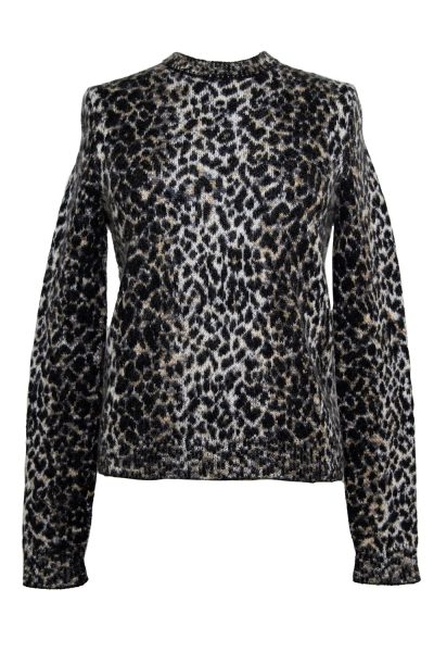 Saint Laurent Strickpullover mit Leopardenmuster