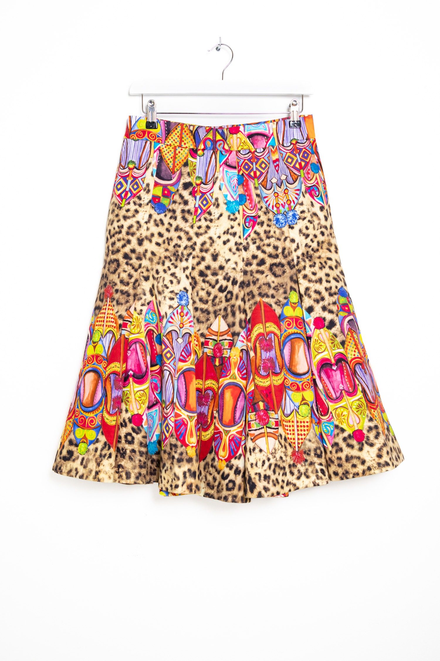 Thumbnail of http://Stella%20Jean%20Midi-Rock%20mit%20Leoparden-Schuh%20Muster