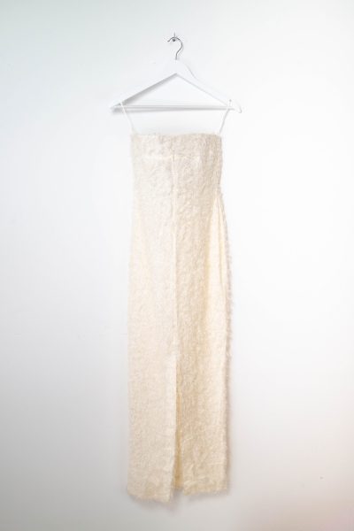 Toteme Trägerloses Kleid in Weiß