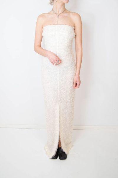Toteme Trägerloses Kleid in Weiß