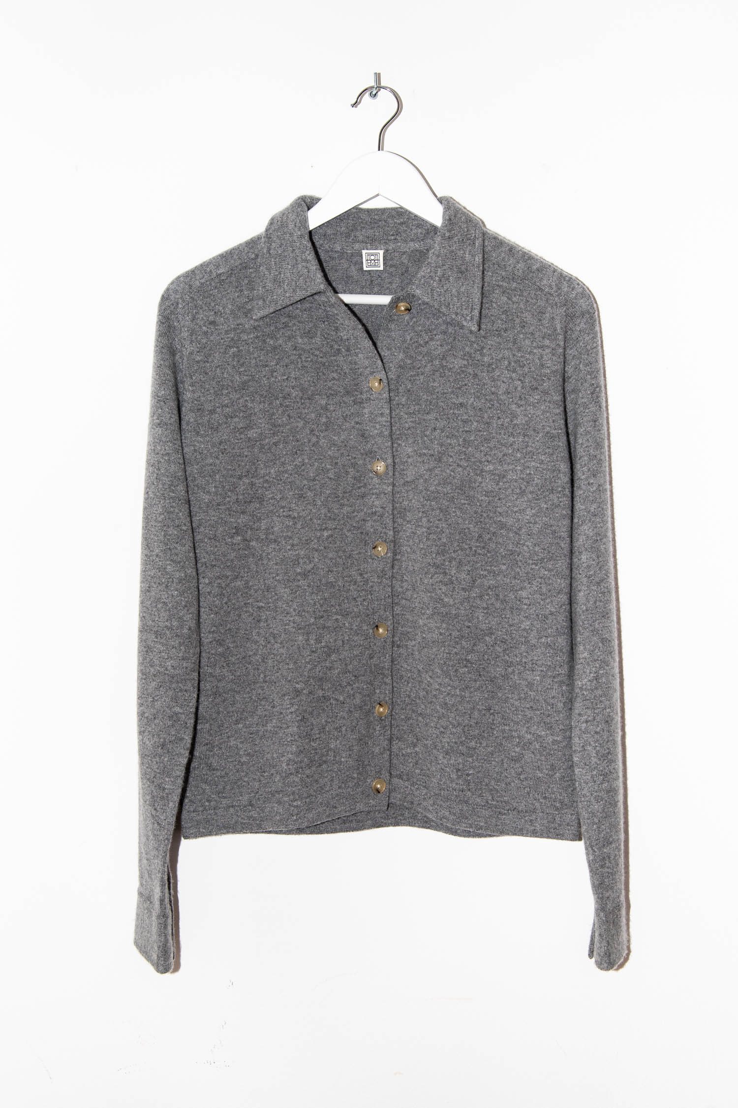 Thumbnail of http://Toteme%20Strickjacke%20aus%20Kaschmir%20in%20Dunkelgrau