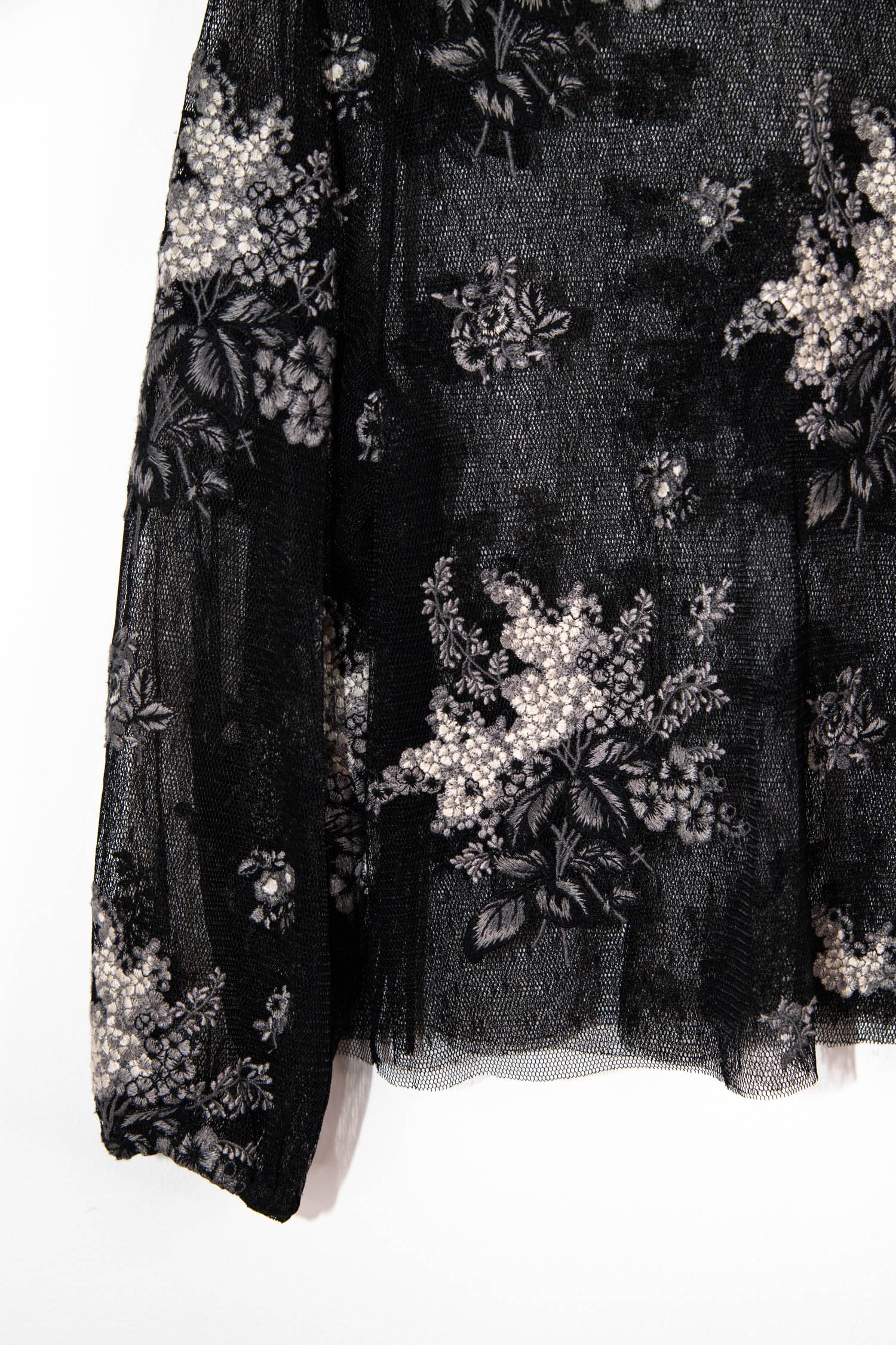 Red Valentino Tüllbluse mit Stickereien