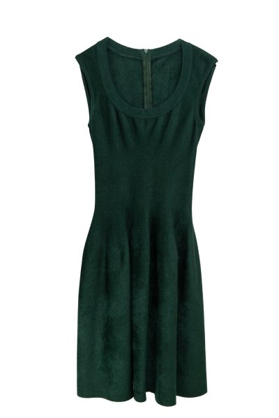 Alaïa Vintage Kleid in Dunkelgrün
