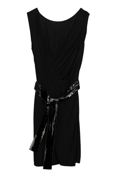 Gucci Vintage Kleid in Schwarz mit Taillengürtel